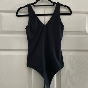 Navy Blue Abercrombie & Fitch Sleeveless Bodysuit